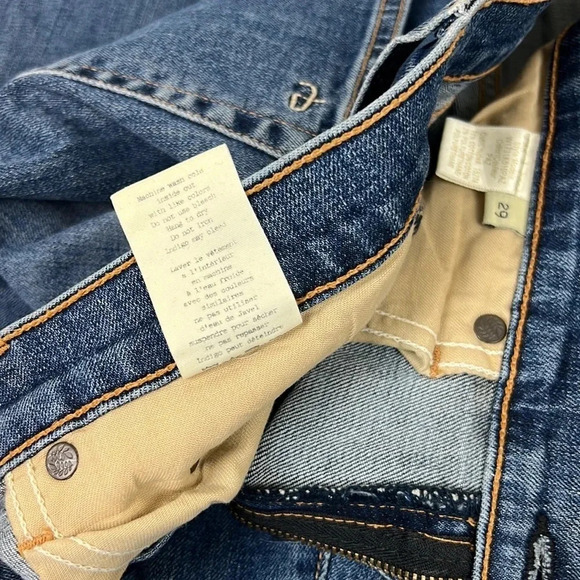 Rag & Bone Lottie Bone Side Slit Raw Hem Jean Size 29 - Picture 6 of 13